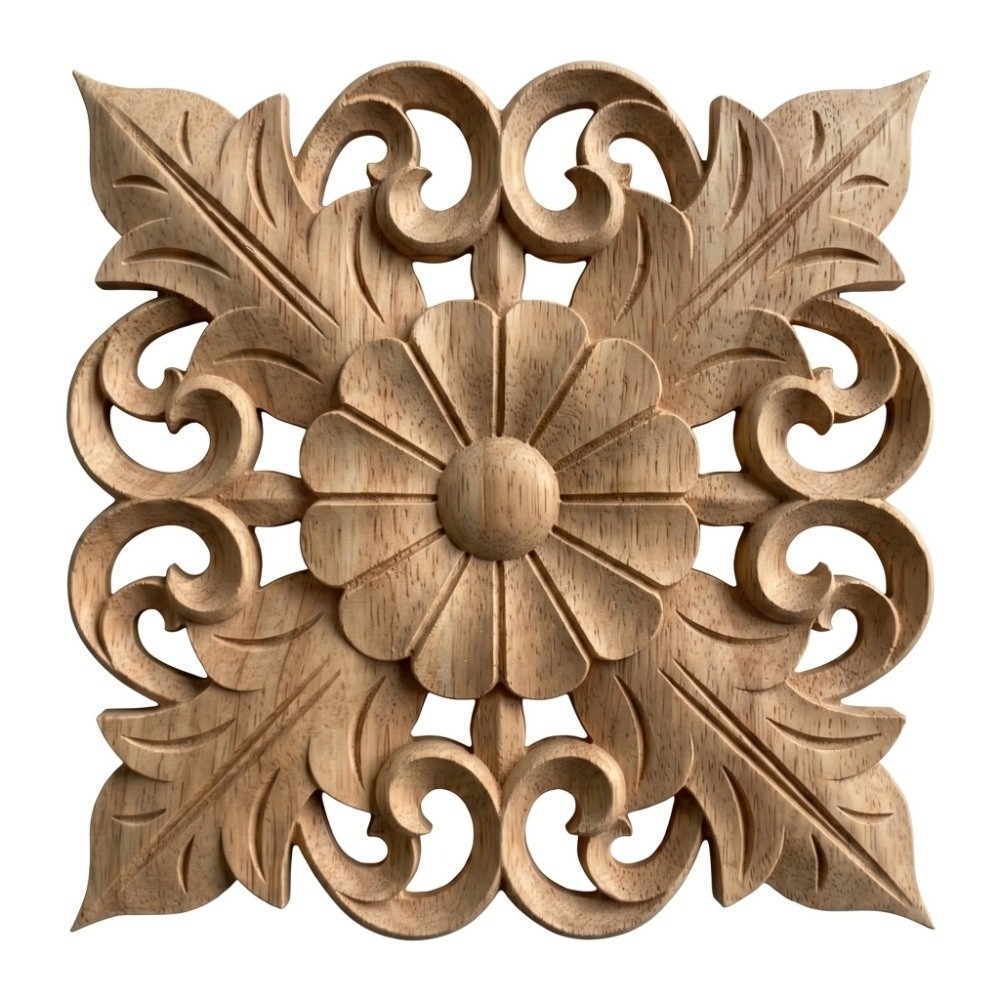 Craft Embellishments - Dekoracja Domu Drewno Rzeźbiona Aplikacja z