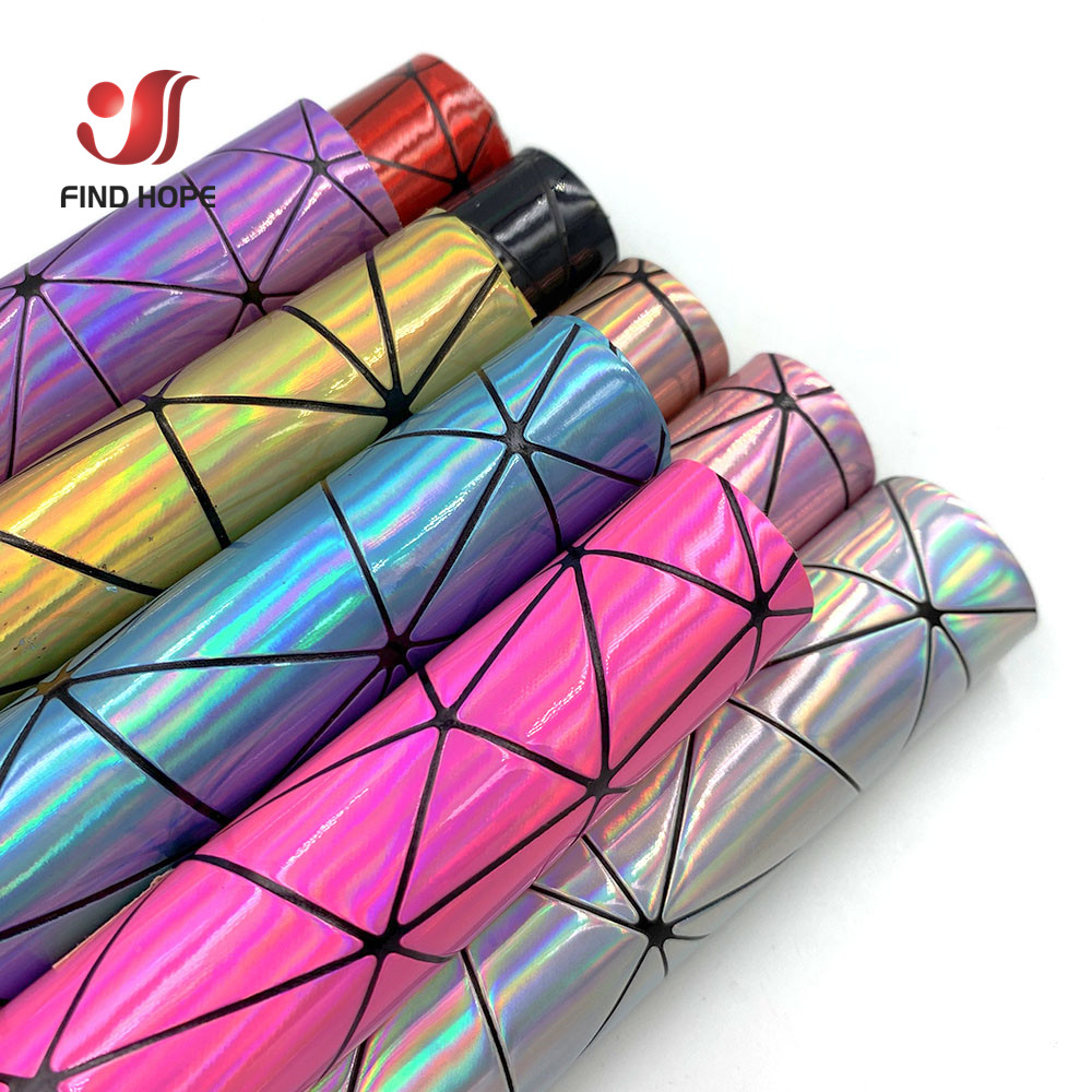 Glitter Vinyl Roll - Geometryczny abstrakcyjny laserowa 19 cali x