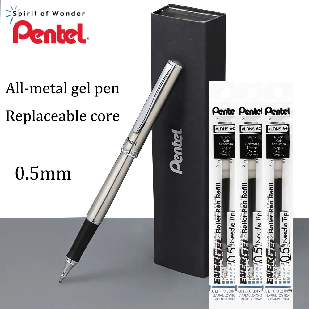 Pentel Pen Energel - Japoński Pentel metalowy długopis żelowy K600