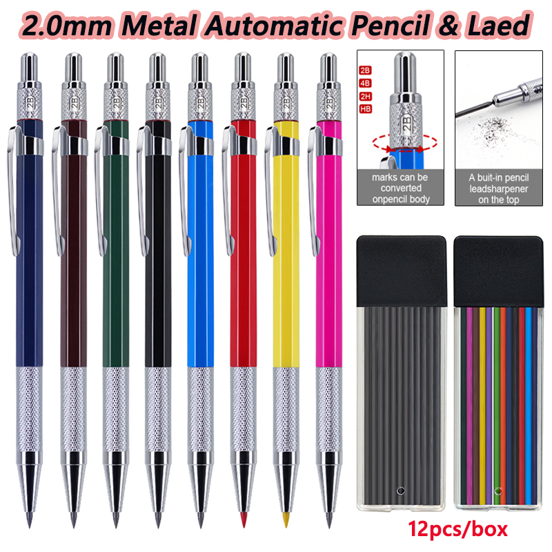 Staedtler Pencil Lumocolor - Nowy wielokolorowy metalowy ołówek automatyczny, 2.0mm