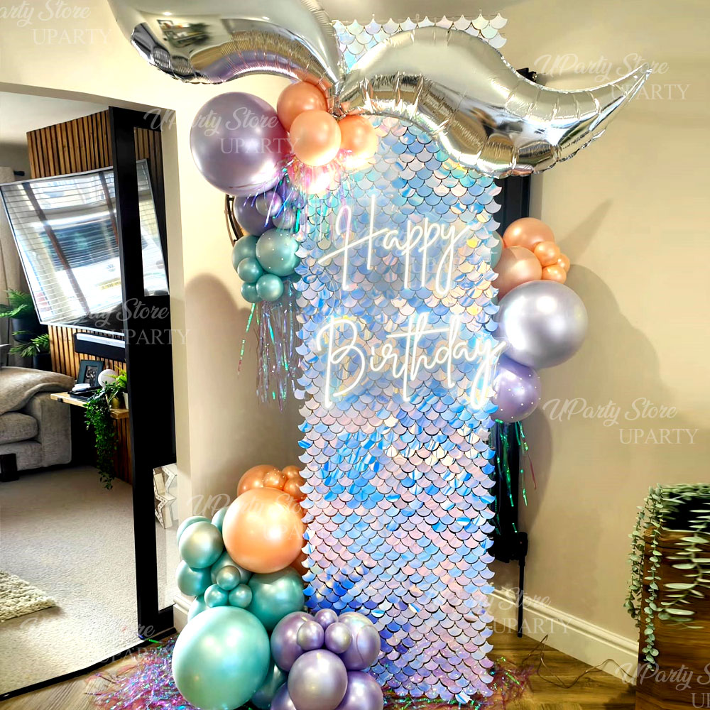 Sequin Fabric Panel - 12 szt. Paneli Ściennych z Brokatem