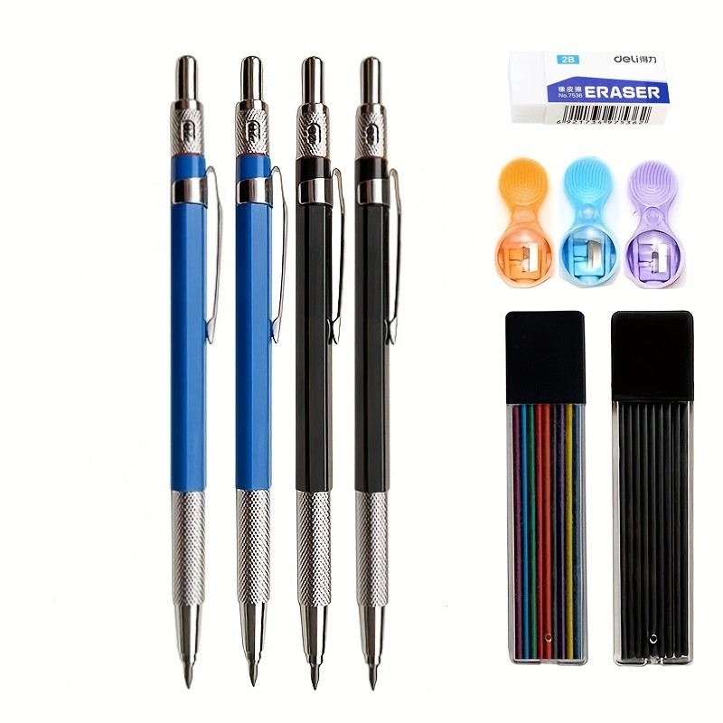 Staedtler Pencil Lumocolor - Zestaw ołówków automatycznych 2,0 mm czarny/kolorowy