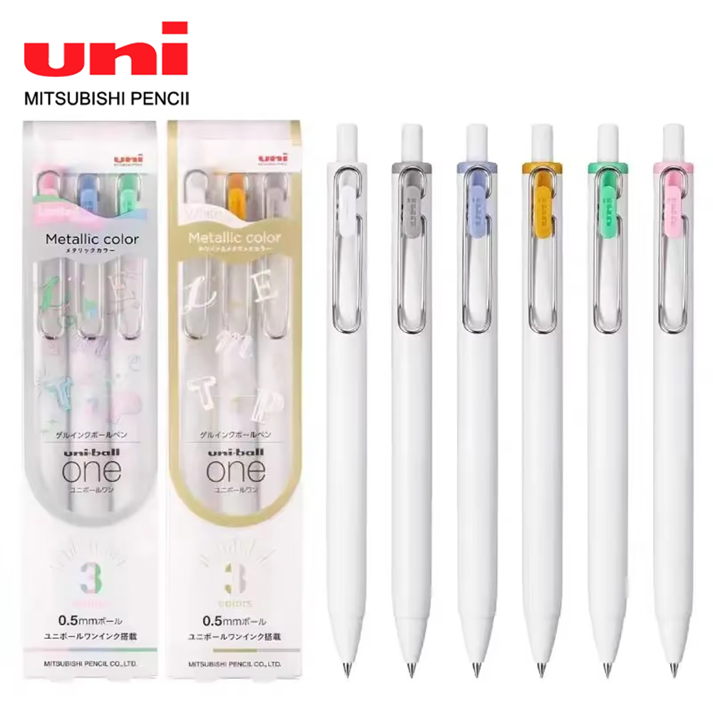Pentel Pen Energel - 3szt UNI Ball One Długopis żelowy