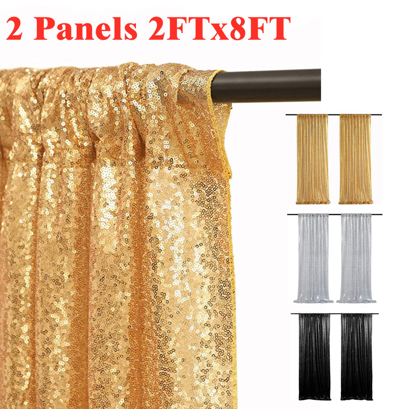 Złote/srebrzyste cekinowe zasł – Sequin Fabric Panel recenzja i cena