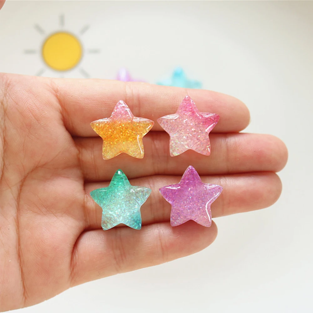 10 sztuk Gradient Star Series  – Christmas Craft Embellishment recenzja i cena