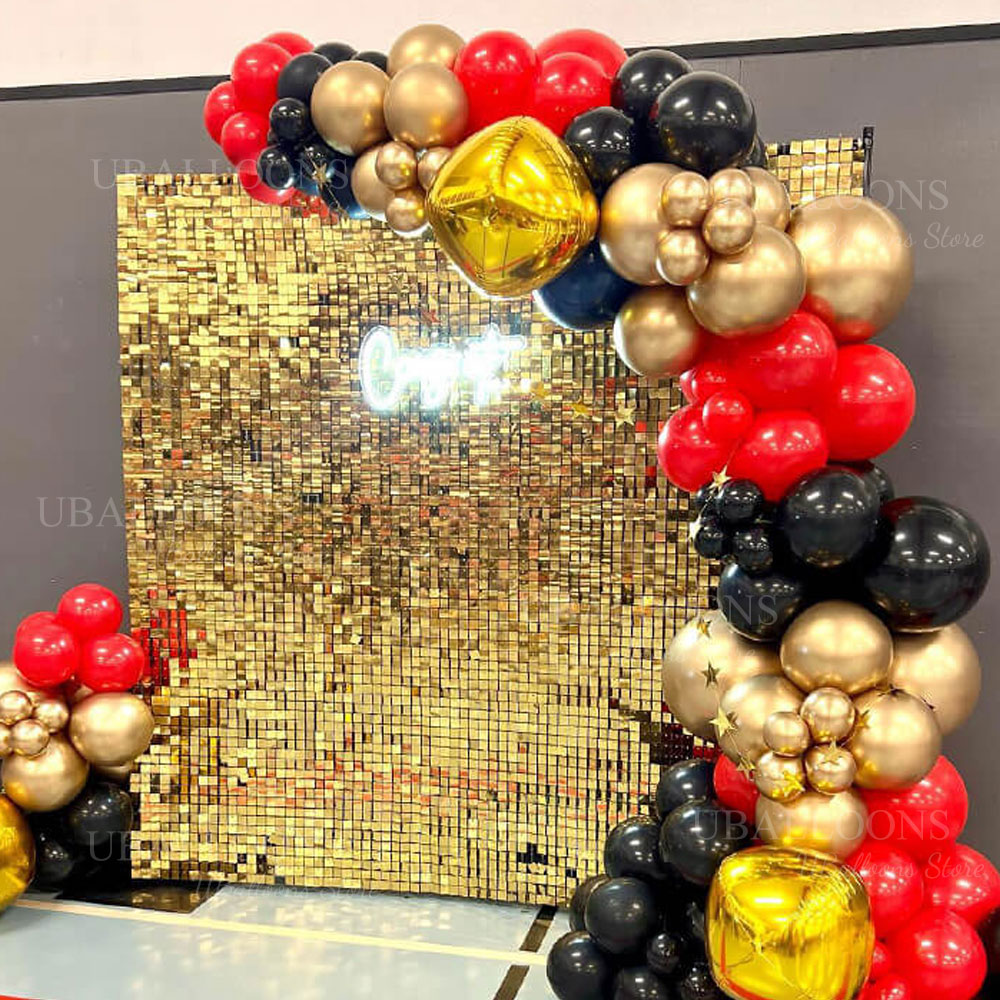 Panele tła w kolorze szampańsk – Sequin Fabric Panel recenzja i cena
