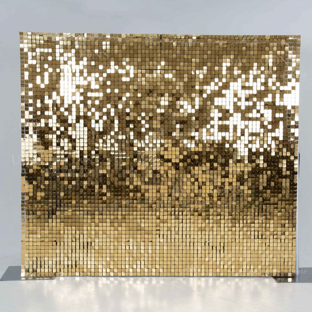 Panele tła w kolorze szampańsk – Sequin Fabric Panel recenzja i cena