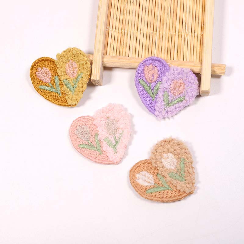 10PCS Wełniana pluszowa aplika – Applique Patch Flower recenzja i cena