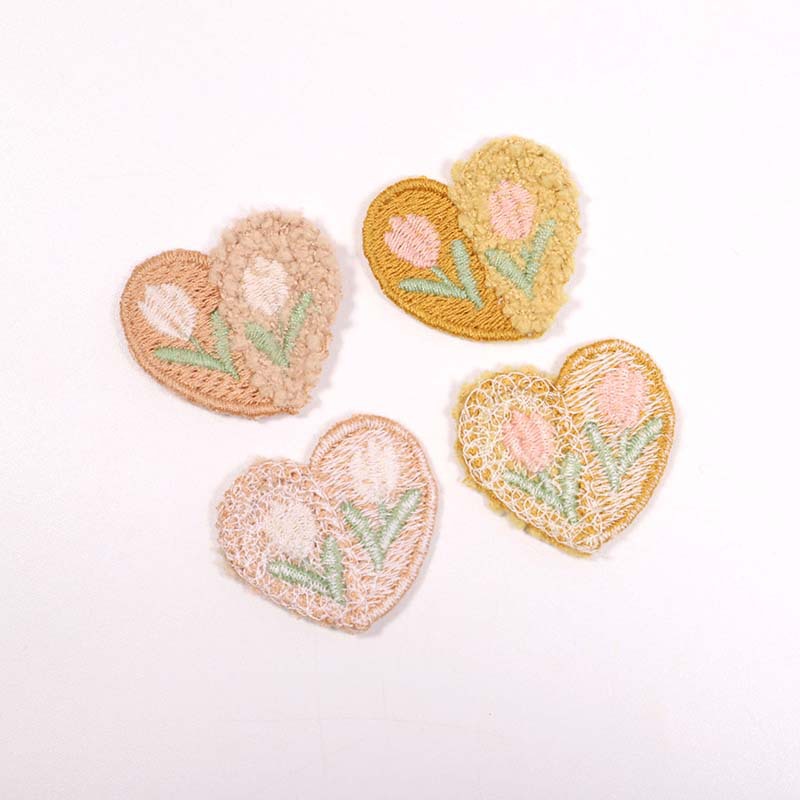 10PCS Wełniana pluszowa aplika – Applique Patch Flower recenzja i cena