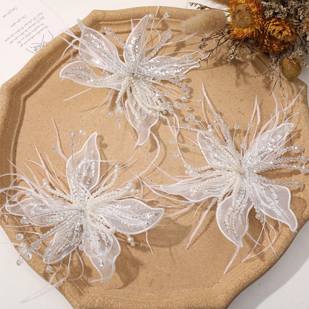 1 szt. Piórkowa Perła 3D Kwiat – Applique Patch Flower recenzja i cena