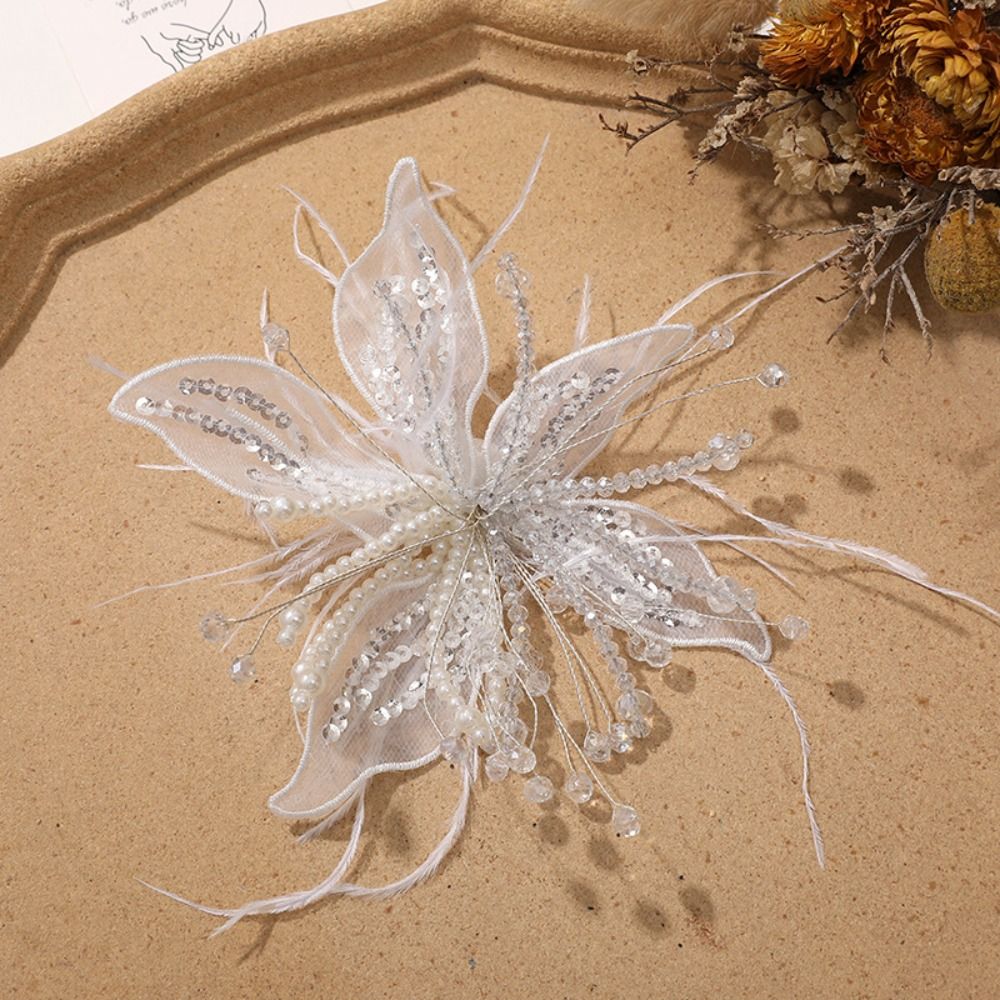 1 szt. Piórkowa Perła 3D Kwiat – Applique Patch Flower recenzja i cena