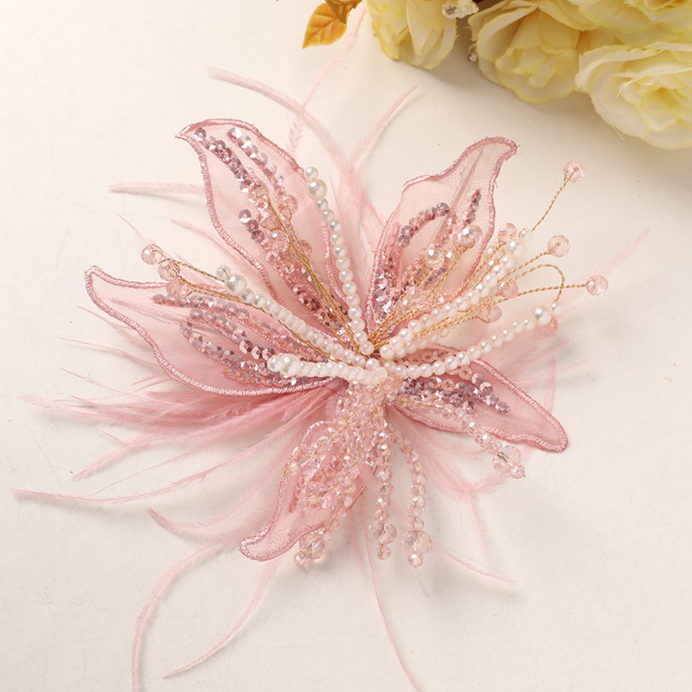 1 szt. Piórkowa Perła 3D Kwiat – Applique Patch Flower recenzja i cena