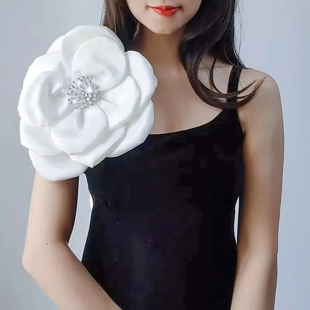 Nowa 29cm 3D duże kwiatowe kor – Applique Patch Flower recenzja i cena