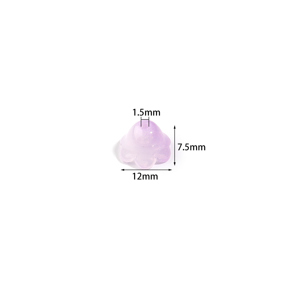 50pcs 12x7.5mm Kolorowa Lilia  – Embellishment Crafts recenzja i cena