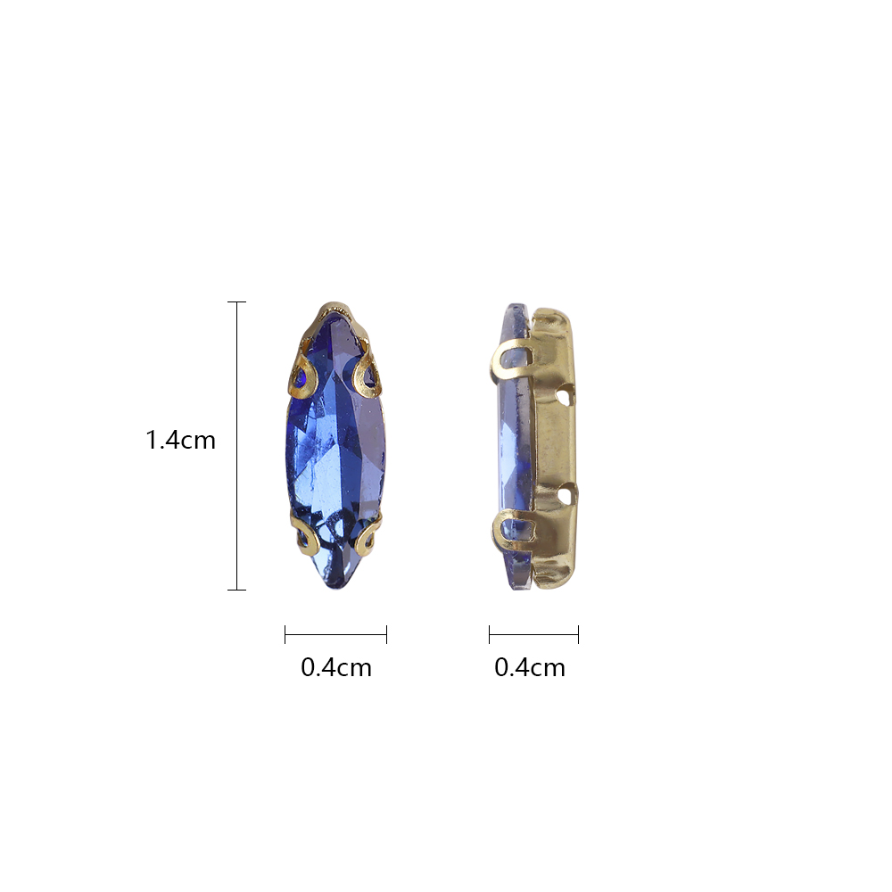 20 sztuk 4x15mm kryształowych  – Sew On Rhinestone recenzja i cena