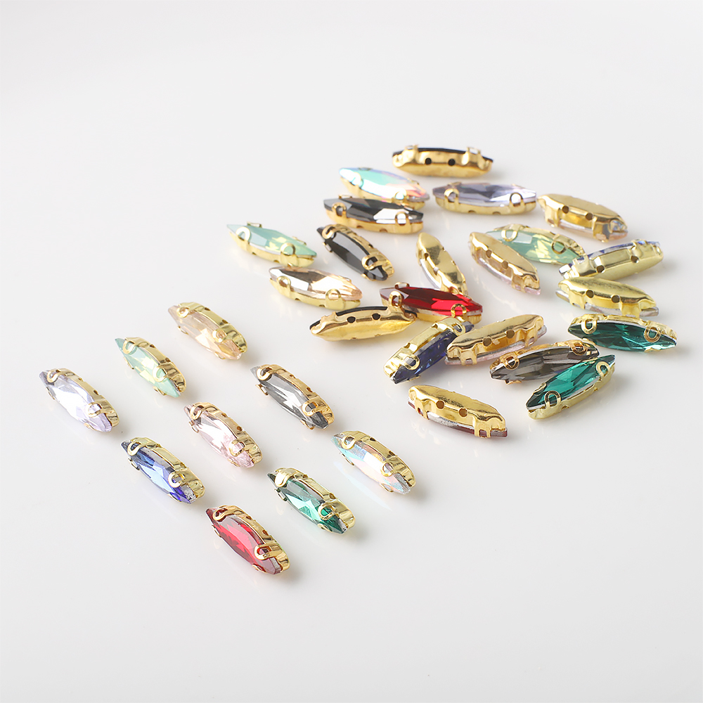 20 sztuk 4x15mm kryształowych  – Sew On Rhinestone recenzja i cena