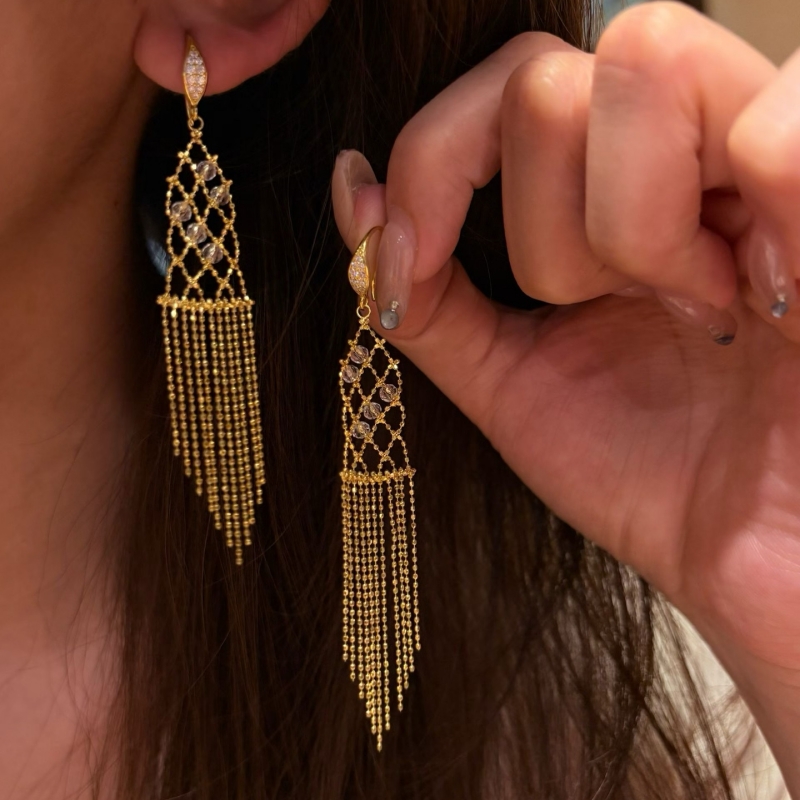 Kolczyki damskie Bellux, włosk – Tassel Fringe Trim recenzja i cena
