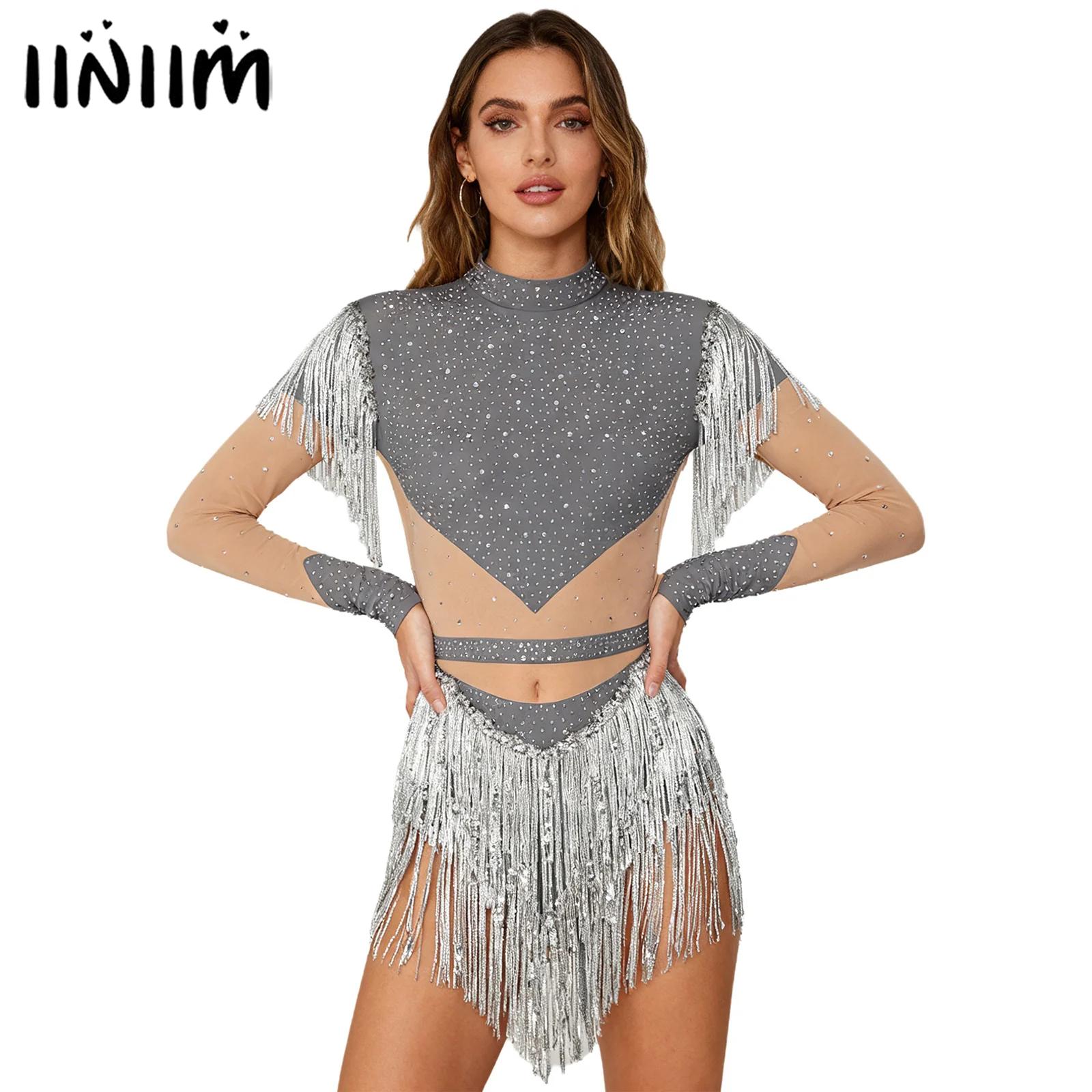 Damski strój gimnastyczny z ce – Rhinestone Banding Trim recenzja i cena