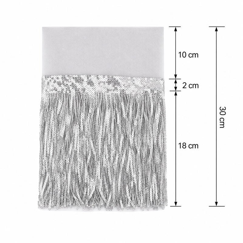 2/3/5/10 jardów 18cm cekinowej – Fringe Ribbon Sewing recenzja i cena
