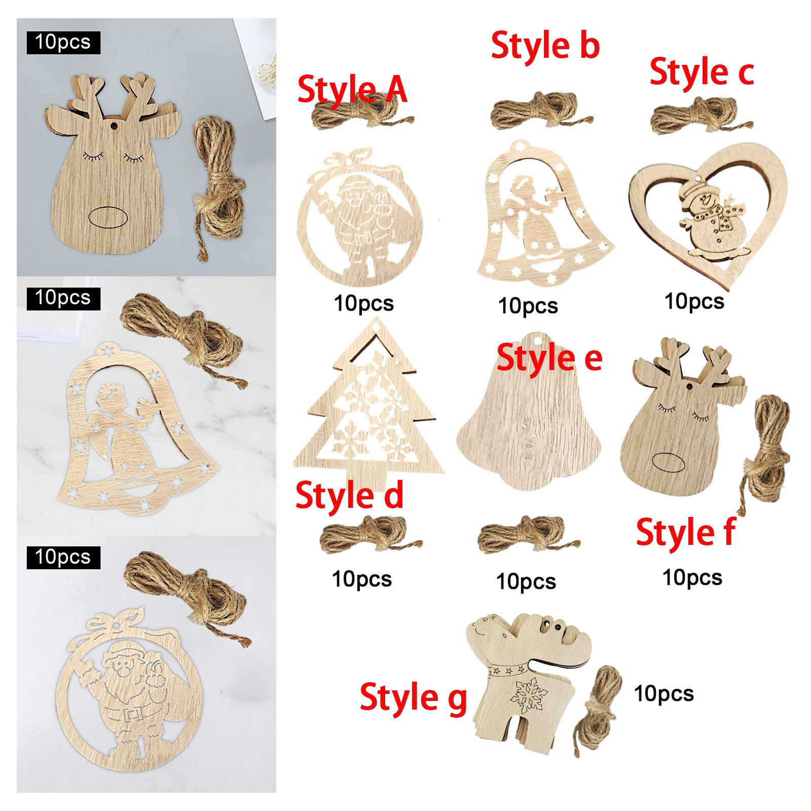 Niedokończone drewniane wycina – Christmas Craft Embellishment recenzja i cena
