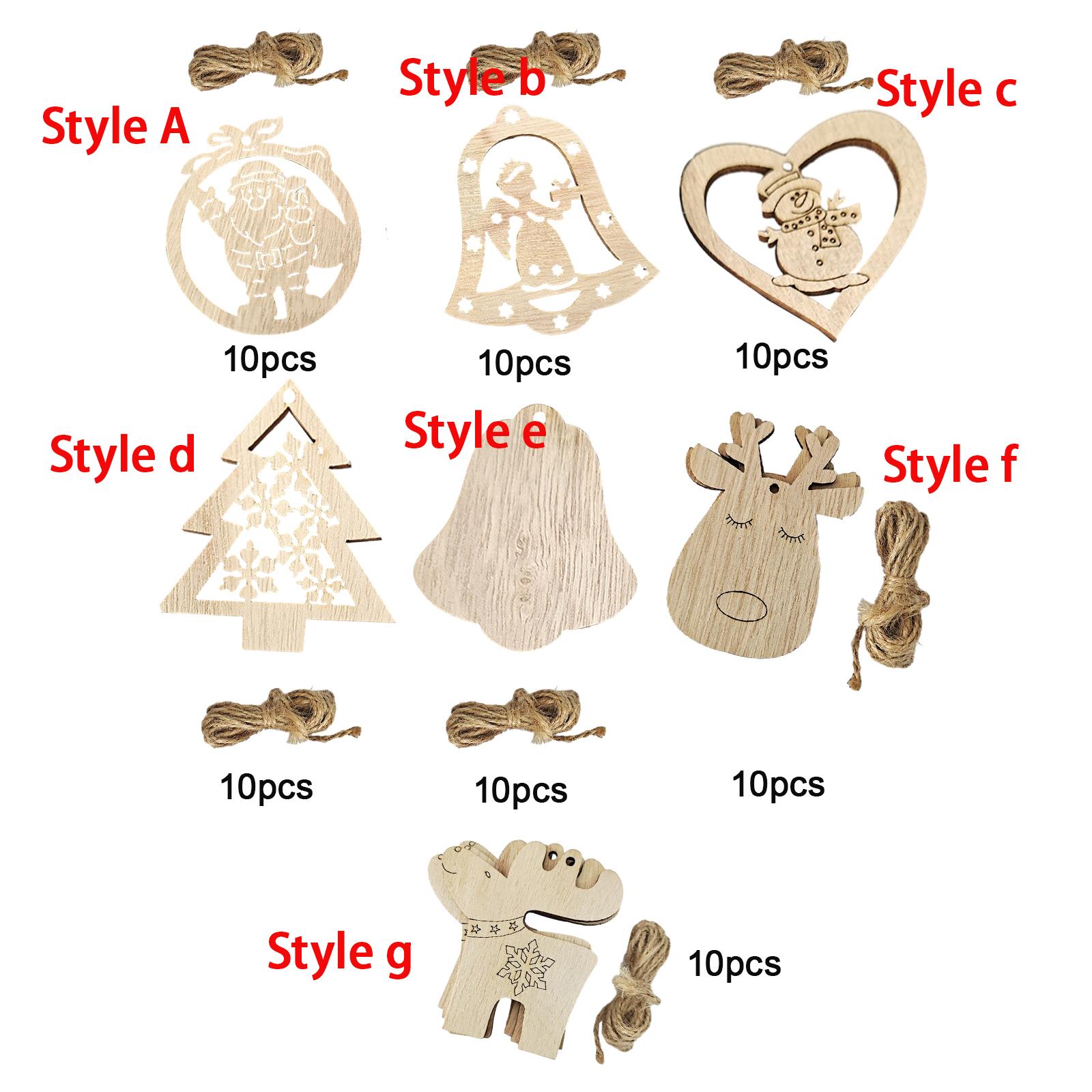 Niedokończone drewniane wycina – Christmas Craft Embellishment recenzja i cena