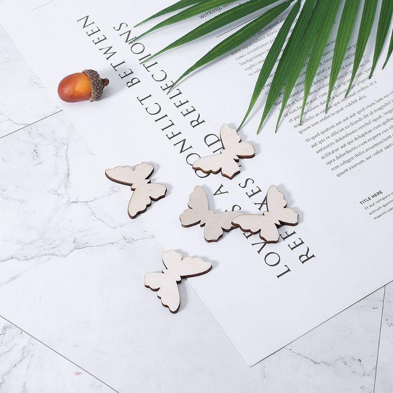 50 szt. Kształt motyla drewnia – Christmas Craft Embellishment recenzja i cena