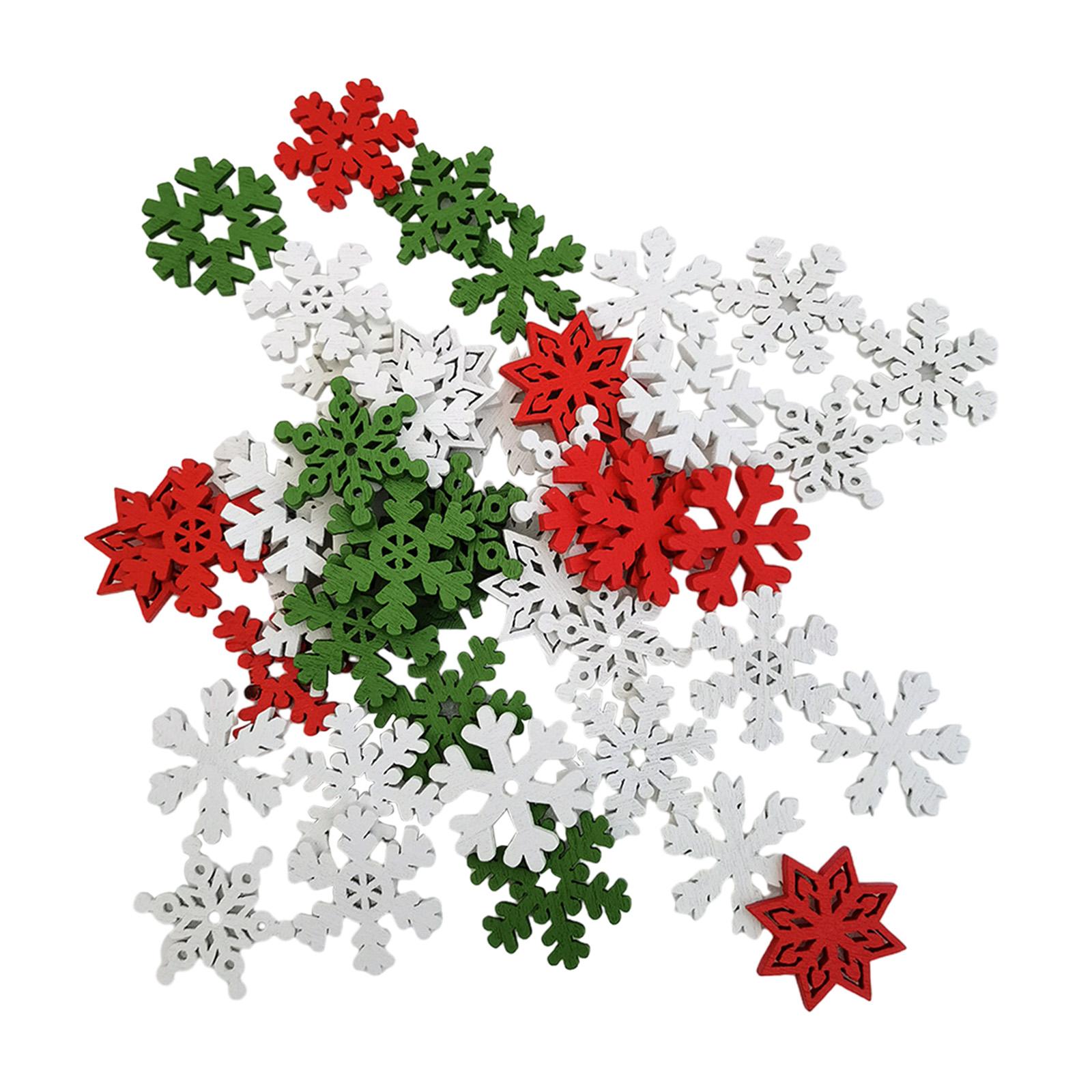 50 sztuk drewnianych ozdób świ – Christmas Craft Embellishment recenzja i cena