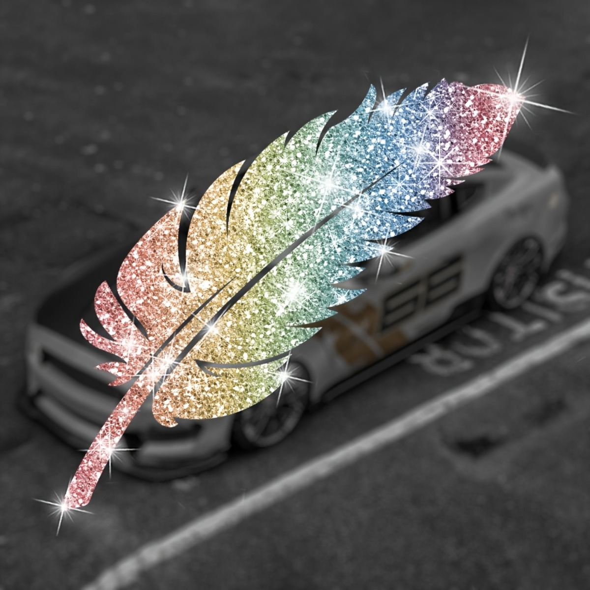 2 szt. Brokatowe naklejki moto – Glitter Vinyl Roll recenzja i cena