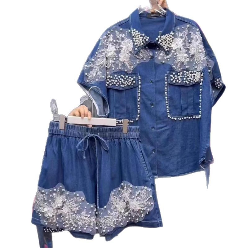 Damskie koszule jeansowe z haf – Applique Patch Flower recenzja i cena